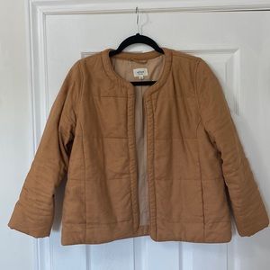 Wilfred Quilted Linen Bomber Jacket M